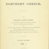 William Martin. Travels in Northern Greece.
