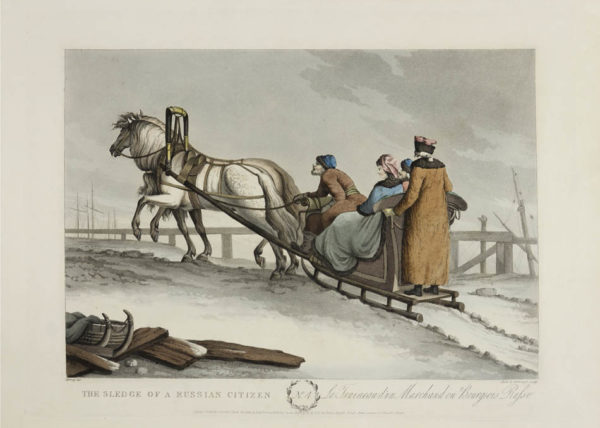 MORNAY. Set of Eight Hand-Coloured Plates of Sledges. - 5