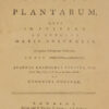 Johann Reinhold. Characteres generum plantarum