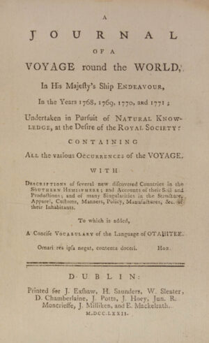 James.] A Journal of a Voyage round the World